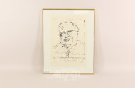 Paar Grafiken 'Hubert Strauß' und 'Einladung zum Geburtstag'