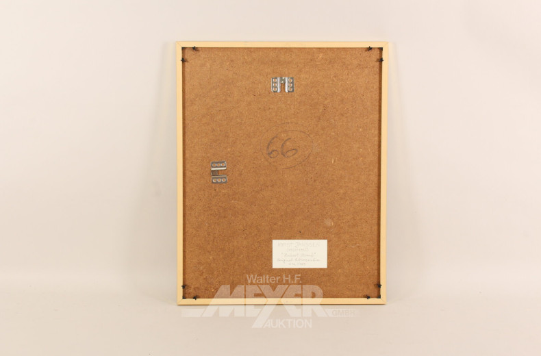 Paar Grafiken 'Hubert Strauß' und 'Einladung zum Geburtstag'