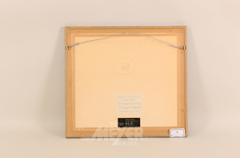 Paar Grafiken 'Hubert Strauß' und 'Einladung zum Geburtstag'