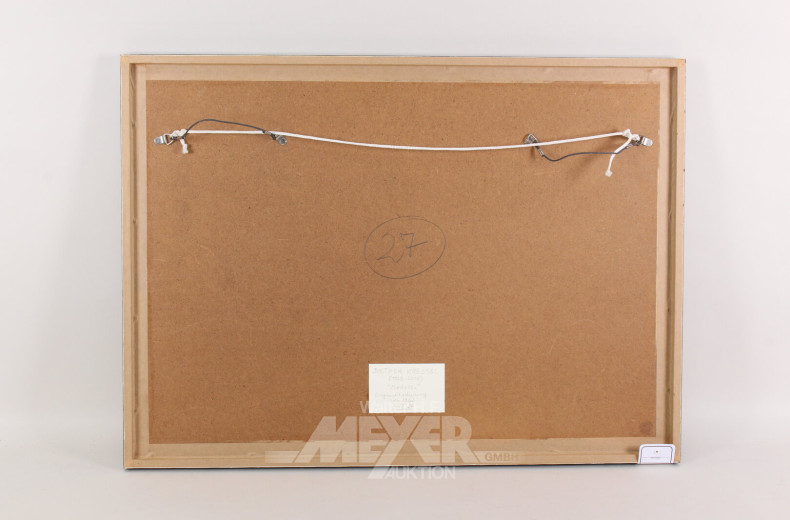 Paar Radierungen 'Modelle' und 'Spiegelakt'