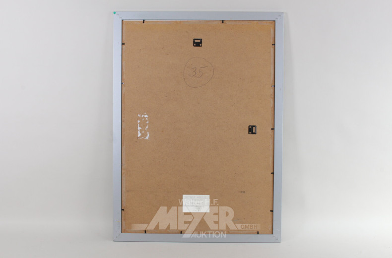 Paar Radierungen 'Die Uhr' und 'Schon spät'