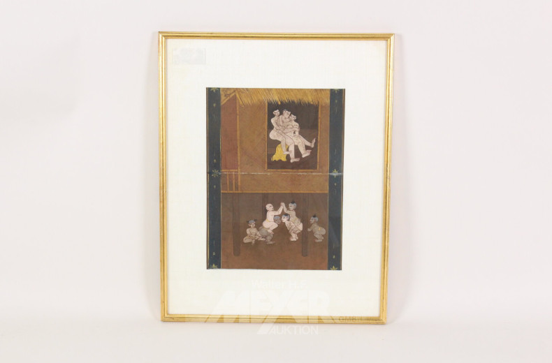 3 versch. Kamasutra-Bilder