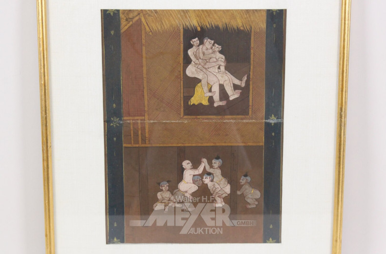 3 versch. Kamasutra-Bilder