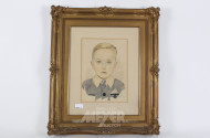 Aquarelle "Knaben Portrait"
