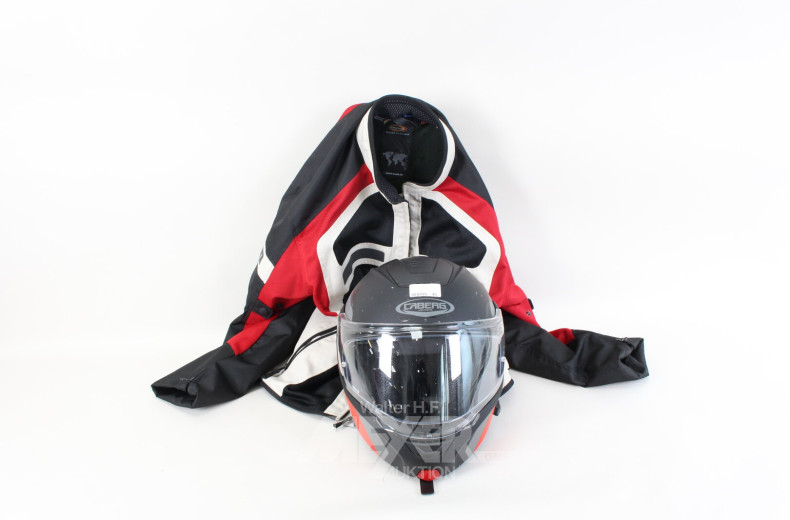 Motorradhelm und 1 Motorradjacke