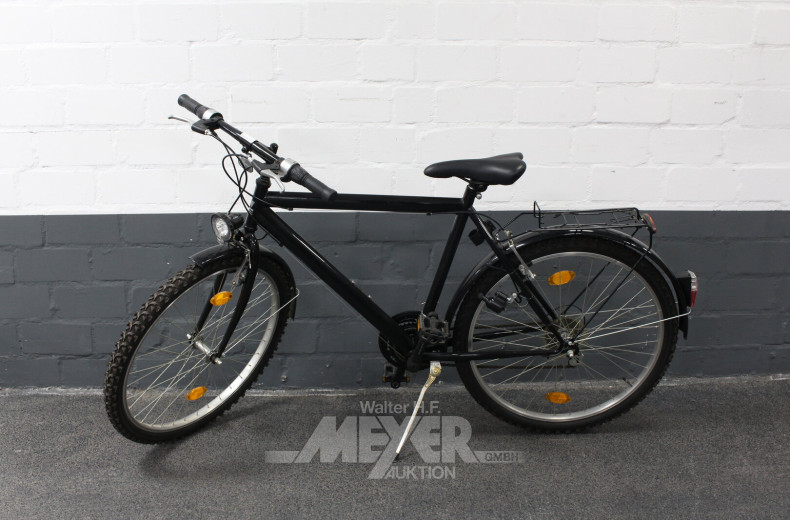 Mountainbike, 24", schwarz