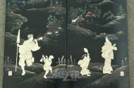 2 Chinesische Lacktafeln