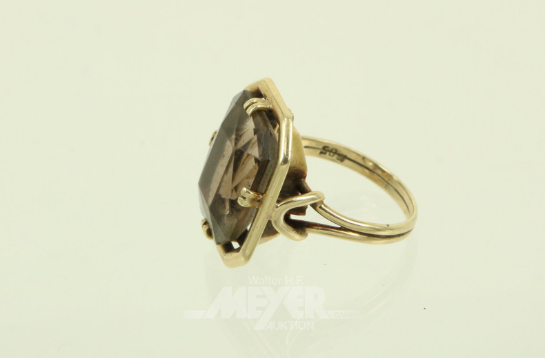 Ring mit Rauchquarz