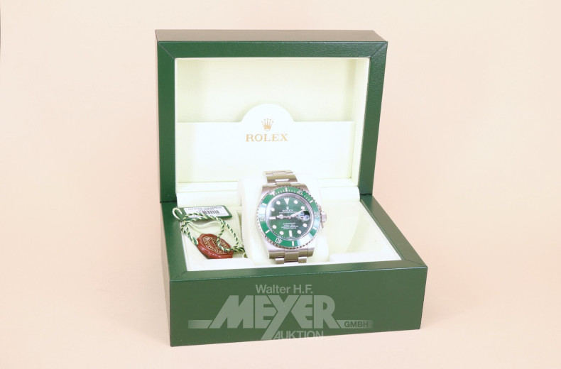 Herren-Armbanduhr ROLEX Submariner Date, "Hulk"