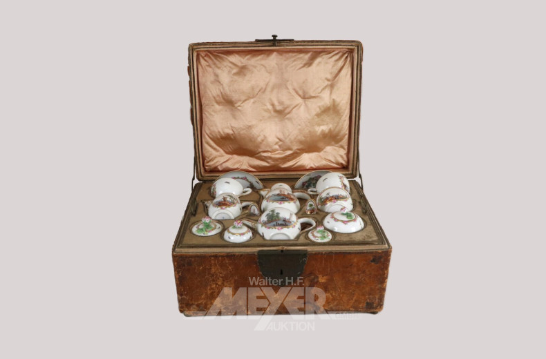 Exquisites Tête-à-Tête Teeservice, Ende 18. Jh.