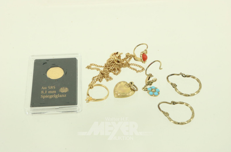 Konvolut Schmuck, best. aus: