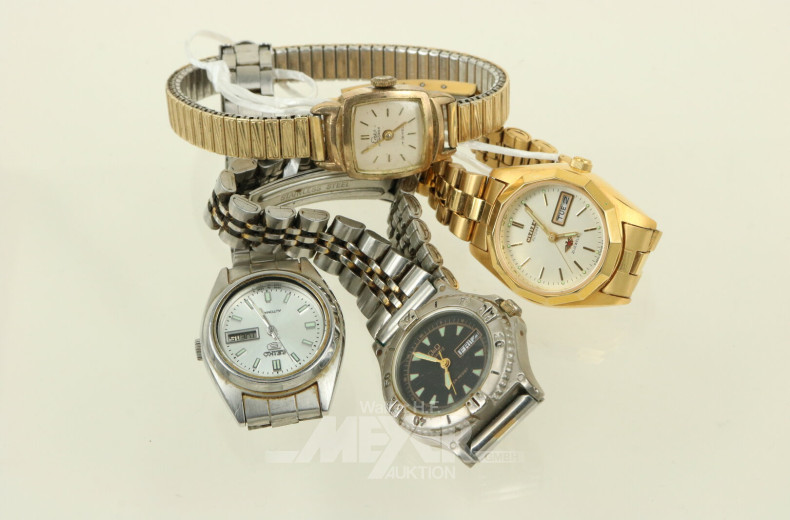 4 Damenarmbanduhren