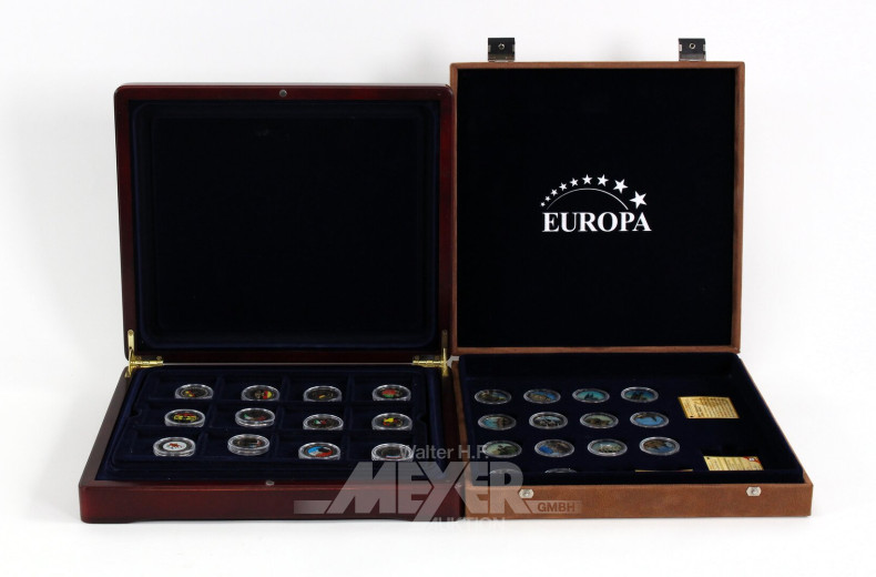 2 Kassetten mit 2-Euro-Sonderausgaben