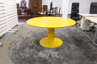 runder Besprechungstisch, gelb