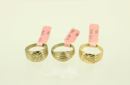 3 Ringe mit Muster