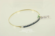 Armreif mit 13 kl. Saphiren