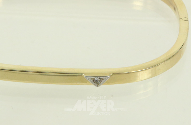 Armreif mit 1 kl. Brillant