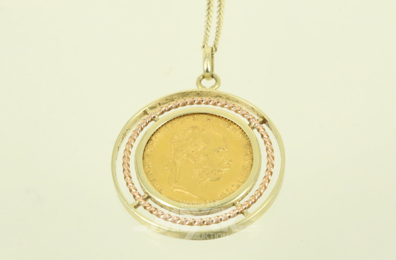 Kette mit österreichischem Dukat-Anhänger
