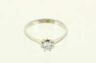 Damenring mit 1 Brillant, ca. 0,25 ct.