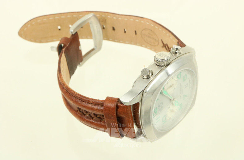 Armbanduhr Chronograph Mechanik Poljot 3133