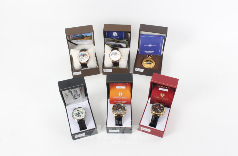 6 The Bradford Exchange-Uhren aus Sonderausgaben