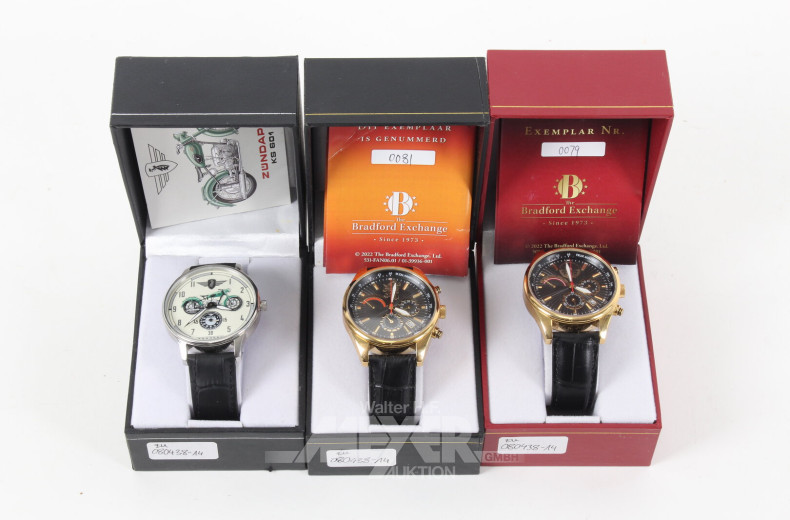 6 The Bradford Exchange-Uhren aus Sonderausgaben