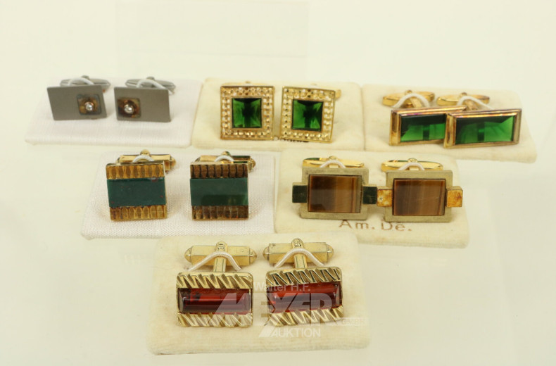 Konvolut Manschettenknöpfe