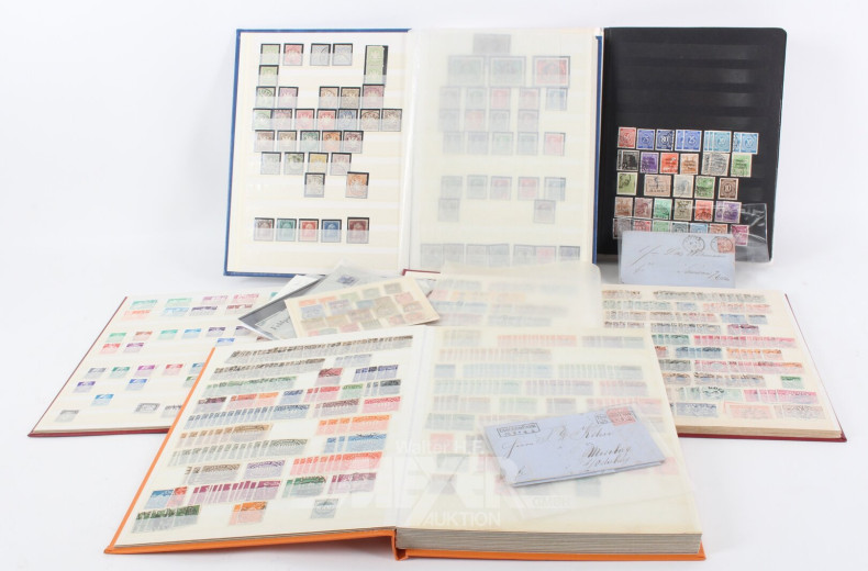 5 Alben Briefmarken Altdeutsche Gebiete bis BRD