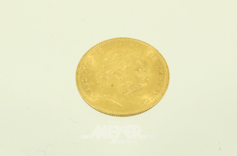 Österreich 1 Dukat Franz Joseph I. 1915 NP