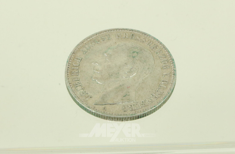 Großherzogtum Oldenburg - 2 Mark Friedrich August 1901 A