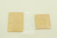 2 Briefmarken in 900er Goldprägung