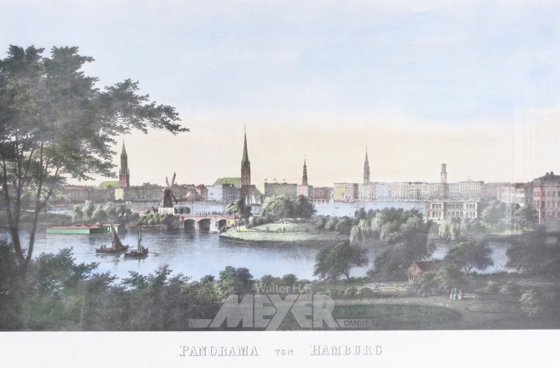 4 Kunstwerke mit Landschaftsszenen