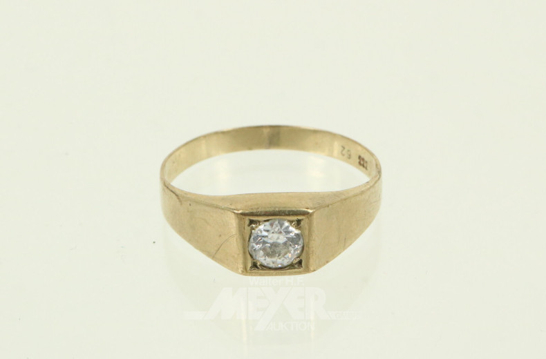 Bandring mit kl. Brillant ca. 0.2ct