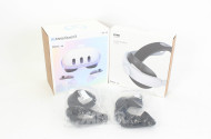 Virtual Reality Brille mit Controllern u. Comfort Head Strap
