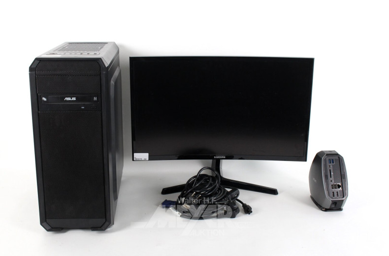 PC mit Curved Monitor