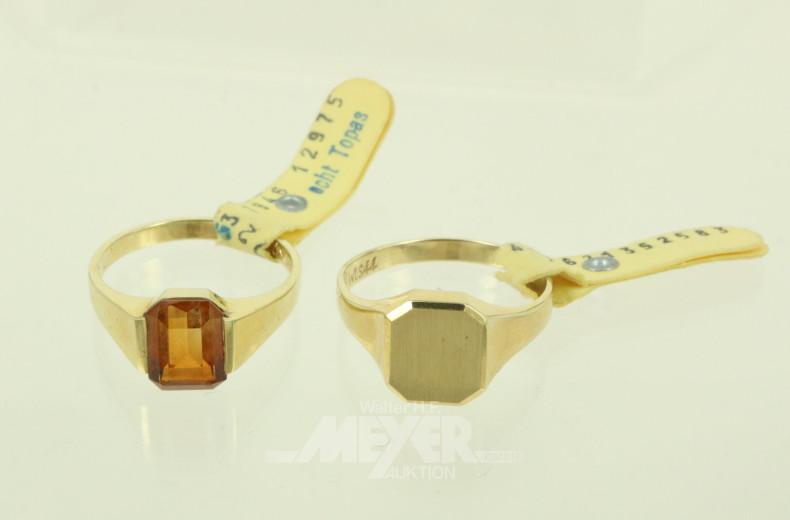 Paar Goldringe