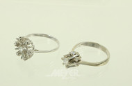 2 Ringe mit Brillanten