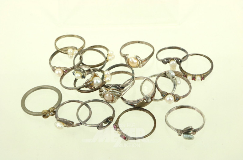 Konvolut Silberringe