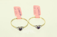 4 Ringe mit kl. Amethyst