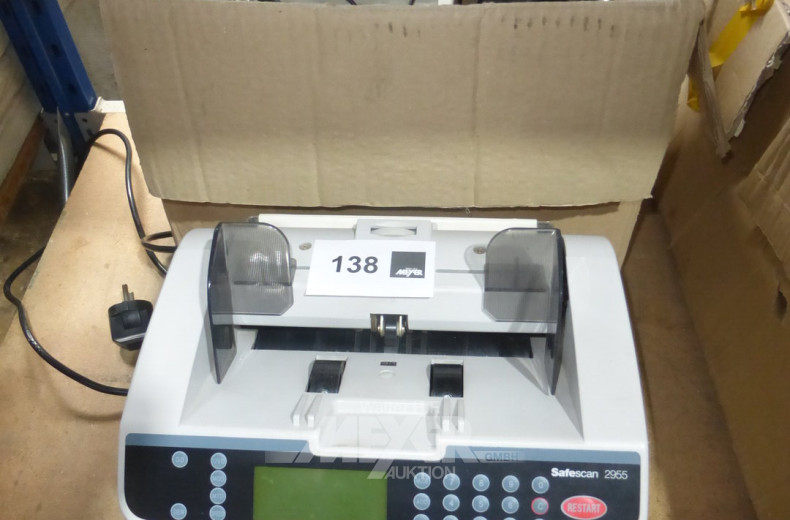 Etikettendrucker und Scheinzählmaschine