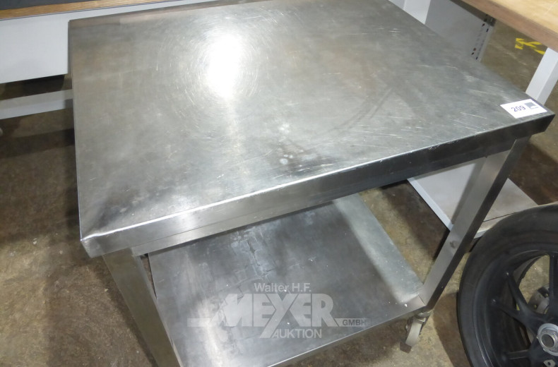 Edelstahl-Arbeitswagen