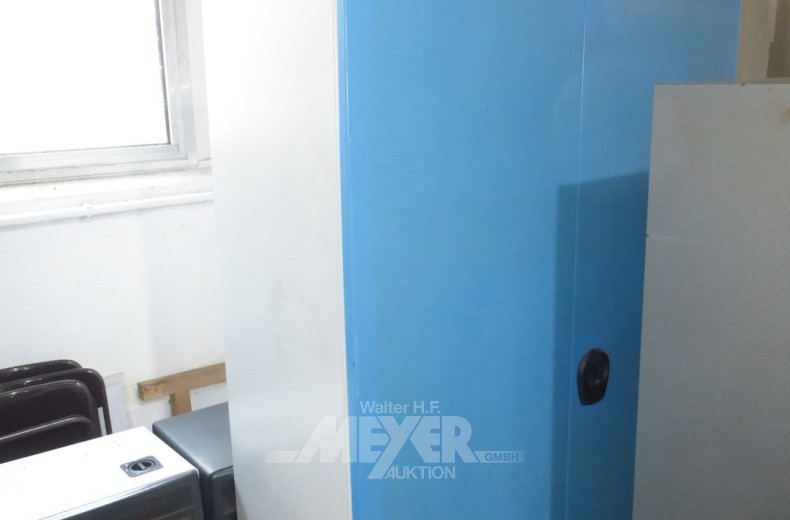 Metallmagazinschrank, grau/blau