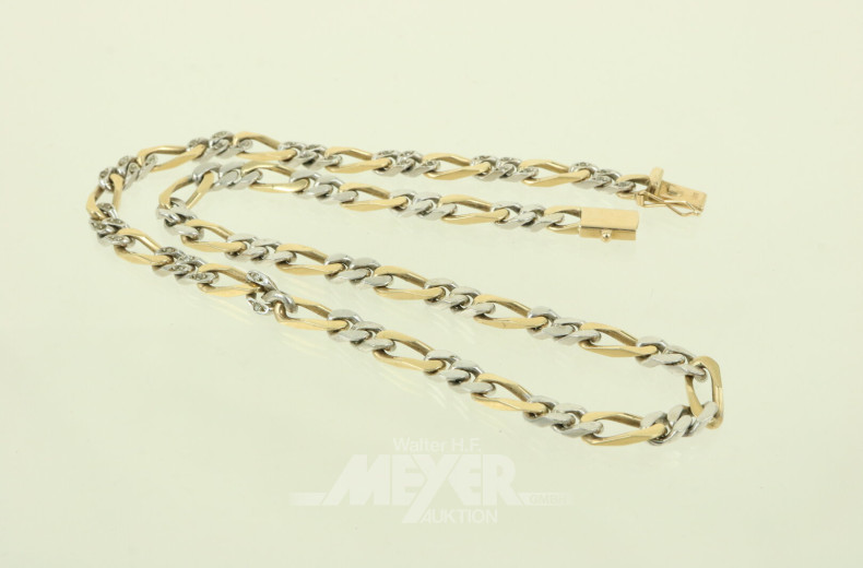 Bicolor-Panzerkette mit kl. Brillanten