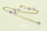 Kette mit 7 Amethystperlen