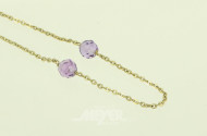 Kette mit 7 Amethystperlen