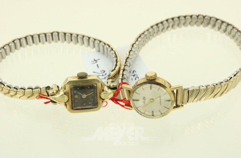 2 Damenarmbanduhren