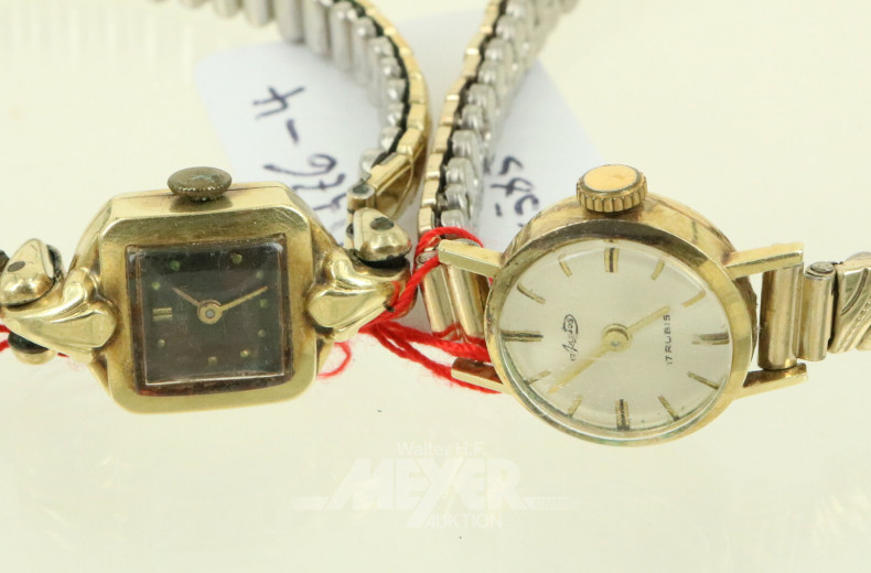 2 Damenarmbanduhren