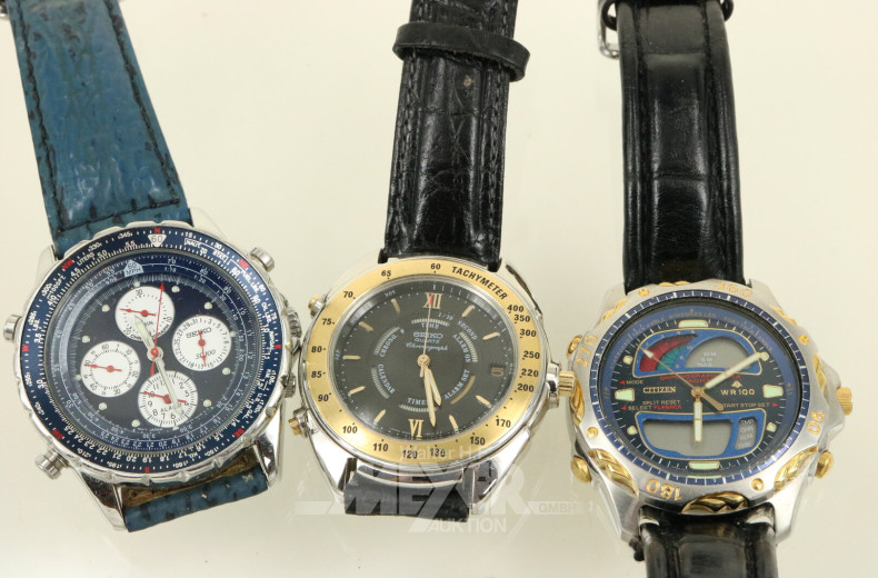 Konvolut Armband- und Anhängeruhren