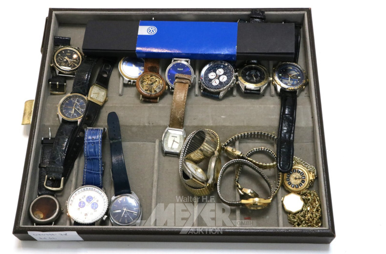 Konvolut Armband- und Anhängeruhren