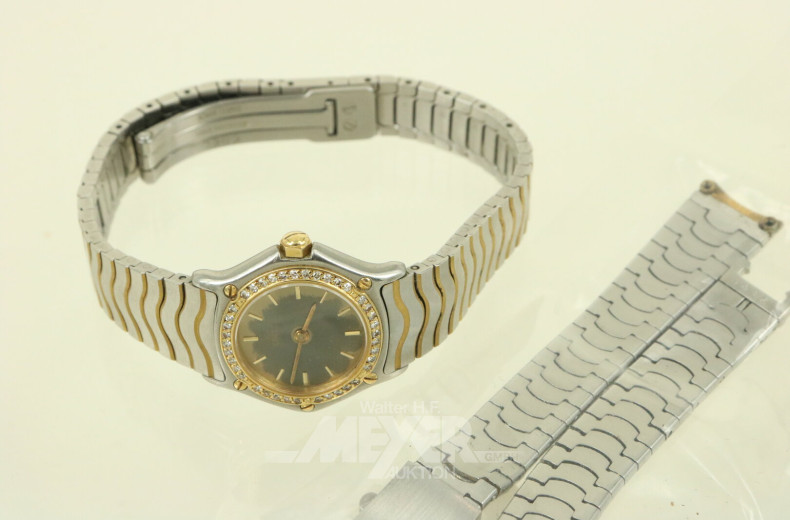 Damenarmbanduhr mit Brillant-Lünette